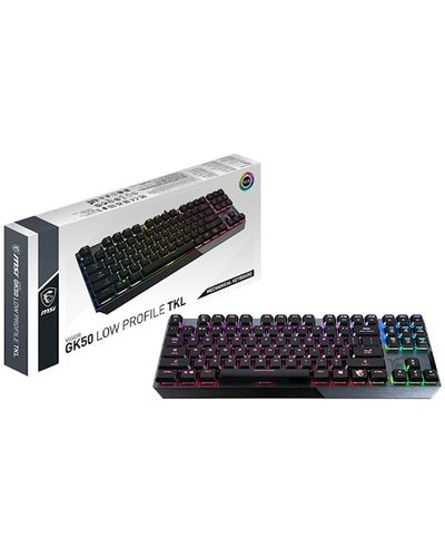 Keyboard MSI S11-04RU239-GA7 VIGOR GK50, Wired, RGB, USB, Gaming Keyboard, Black, 3 image