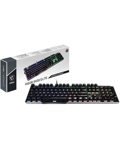 კლავიატურა MSI S11-04RU226-CLA Vigor GK50 Elite, Wired, RGB, USB, Gaming Keyboard, Black , 4 image - Primestore.ge