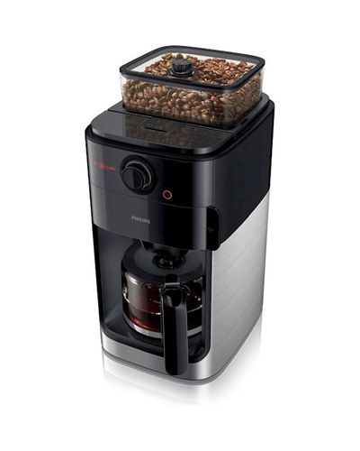 Coffee machine Philips HD7767/00, 1000W, 1.2L, Coffee Machine, Black/Metalic, 2 image