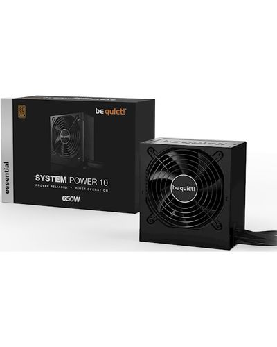 კვების ბლოკი Be Quiet BN328 System Power 10, 650W, 80 Plus, Power Supply, Black , 3 image - Primestore.ge