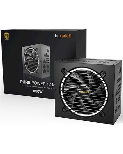 Power supply unit Be Quiet BN344 Pure Power 12 M, 850W, 80 Plus, Power Supply, Black, 3 image