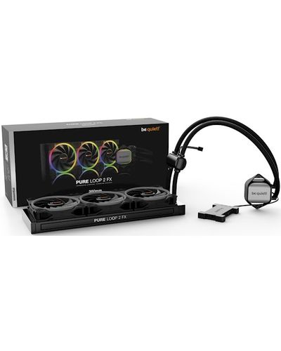 Water cooling Be Quiet BW015 Pure Loop 2 FX, ARGB, 120mm, 2500RPM, Cooler, Black, 2 image