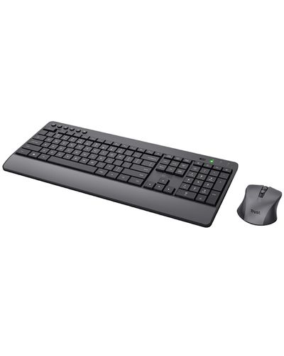 Keyboard + Mouse Trust 24529 Trezo, Wireless, USB, Bluetooth, Keyboard And Mouse, Black, 4 image
