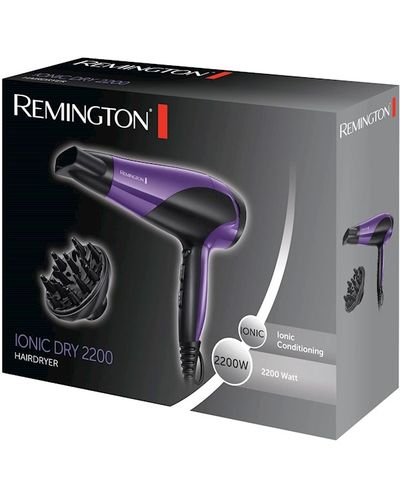 თმის საშრობი Remington D3190 2200W Hair Dryer Black/Purple , 3 image - Primestore.ge