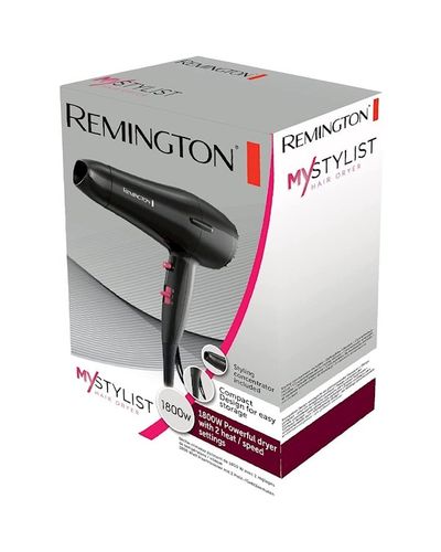 Hair dryer Remington D2121, 1800W, Hair Dryer, Black, 4 image