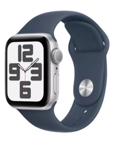 სმარტ საათი Apple Watch Series SE 2 GPS Gen.2 40mm Silver Aluminum Case With Storm Blue SB MRE13 S/M  - Primestore.ge