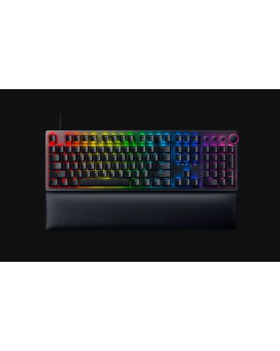 Keyboard Razer Huntsman V2 RGB 108key Red Switch USB EN, Black, 2 image