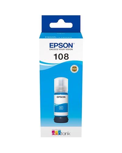 კარტრიჯის მელანი Epson 108 C13T09C24A, 7200P, Ink Cartridge, Cyan  - Primestore.ge