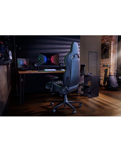 სათამაშო სავარძელი RAZER Gaming chair Enki Black/Green , 6 image - Primestore.ge