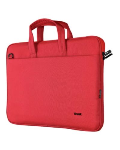 Notebook bag Trust Bologna Eco-Friendly Slim Laptop Bag 16" Red - 24449, 2 image
