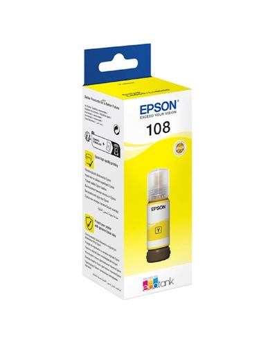 კარტრიჯის მელანი Epson 108 C13T09C44A, 7200P, Ink Cartridge, Yellow , 2 image - Primestore.ge
