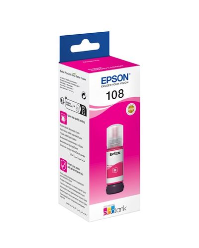 კარტრიჯის მელანი Epson 108 C13T09C34A, 7200P, Ink Cartridge, Magenta , 2 image - Primestore.ge