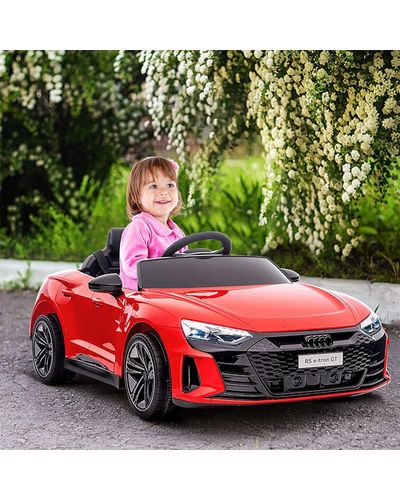 Children's electric car AUDI 717-R with leather seat and rubber tires, 3 image
