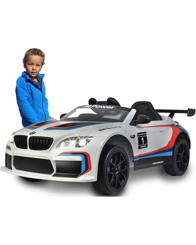 Baby electric car BMW M6 5GT3 WHITE, 6 image