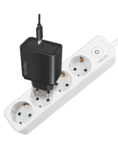 დენის დამაგრძელებელი Logilink LPS245 Socket outlet 4-way + switch 1.5 m white , 2 image - Primestore.ge