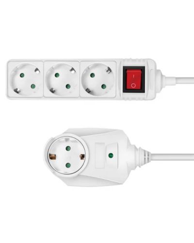 დენის დამაგრძელებელი Logilink LPS273 Socket outlet 4-way + switch 2m , 2 image - Primestore.ge