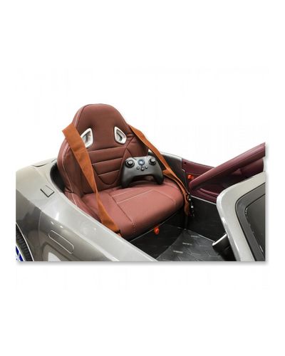 ბავშვის ელექტრო მანქანა ASTON MARTIN DB11 კაუჩუკის საბურავებით და ტყავის სკამით , 3 image - Primestore.ge