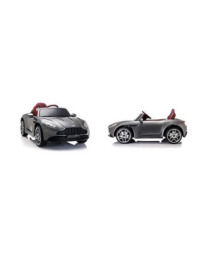 Children's electric car ASTON MARTIN DB11 with rubber tires and leather seat, 5 image