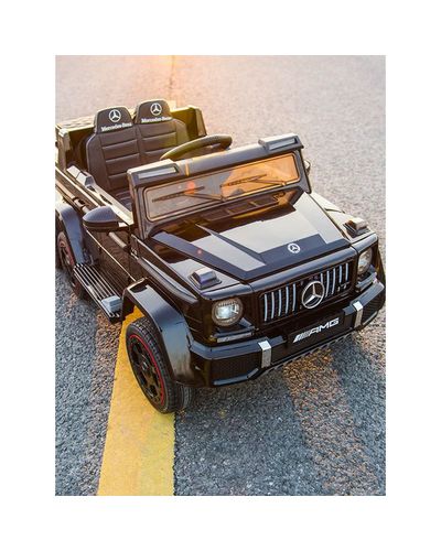 ბავშვის ელექტრო მანქანა MERCEDES AMG G63 ტყავის სავარძლით , 3 image - Primestore.ge