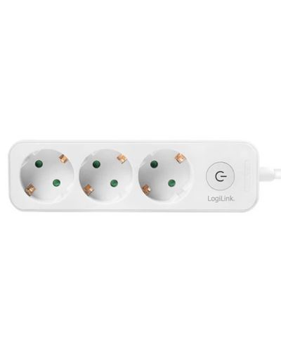 Power extension Logilink LPS244 Socket Outlet 3-way + Switch 1.5m White, 3 image