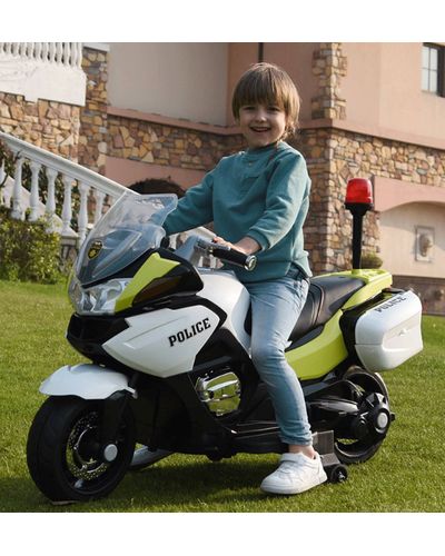 Children's electric motorcycle 118A-G-24V with leather seat, 3 image