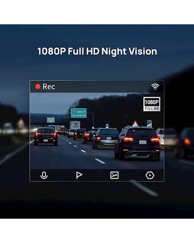 Car video recorder Xiaomi 70mai Dash Cam Lite 2 Midrive D10, FHD, Built in WiFi GPS Smart IPS LCD Screen, 130°, Black, 4 image