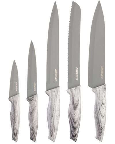 დანების ნაკრები Ardesto Black Mars Knives Set 5 pcs, stainless steel, plastic  - Primestore.ge