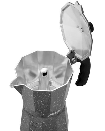 ყავის მადუღარა Ardesto Coffee Maker Gemini Molise, 9 cups, grey, aluminum , 3 image - Primestore.ge