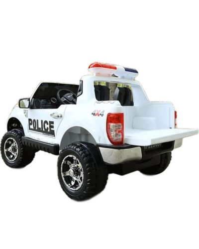 ბავშვის ელექტრო მანქანა POLICE 06 ტყავის სავარძლით და კაუჩუკის საბურავებით , 3 image - Primestore.ge