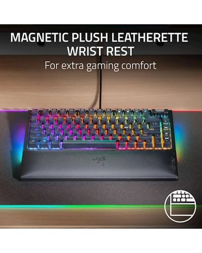 კლავიატურა Razer Keyboard BlackWidow V4 75% RGB 83key Mechanical Tactile Switch GEN-3 USB EN, black , 4 image - Primestore.ge
