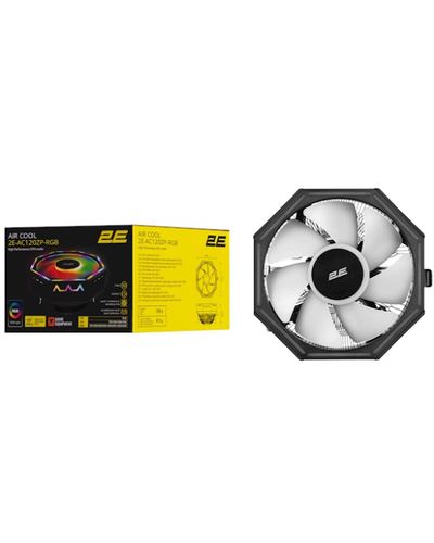 Cooler 2E Gaming CPU cooling system Air Cool AC120ZP RGB, LGA1700, 1200, 115X, 775, AM5, AM4, AM3, AM3+, AM2, AM2+, FM2, FM1, 4pin RGB, TDP 95W, 5 image