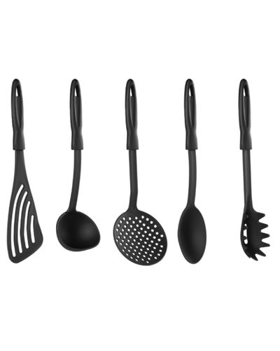 სამზარეულოს აქსესუარების ნაკრები Ardesto Kitchen utensil set Gemini Gourmet, black, 5 шт. , 2 image - Primestore.ge