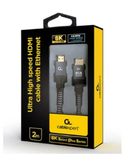 კაბელი Gembird CCB-HDMI8K-2M Ultra High speed HDMI cable with Ethernet 8K Select Plus Series 2 m , 2 image - Primestore.ge