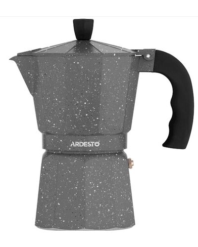 ყავის მადუღარა Ardesto Coffee Maker Gemini Molise, 9 cups, grey, aluminum  - Primestore.ge