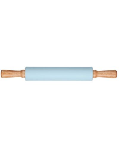 ცომის გასაბრტყელებელი Ardesto Rolling Pin Tasty baking , blue, 43,5 cm, silicone, wood. , 2 image - Primestore.ge
