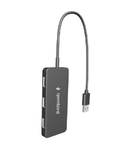 USB ჰაბი Gembird UHB-U2P4-04 4-port USB hub black , 2 image - Primestore.ge