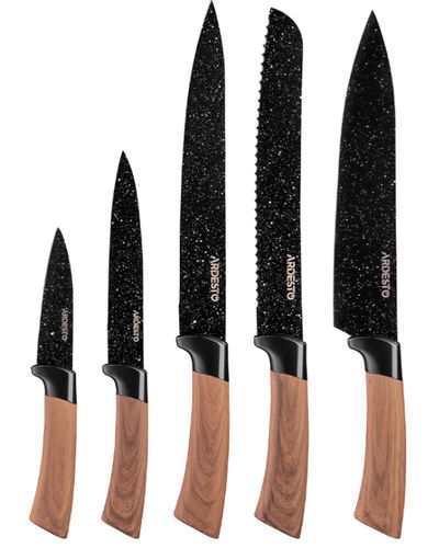 დანების ნაკრები Ardesto Midori Knives Set 5 pcs, stainless steel, plastic  - Primestore.ge