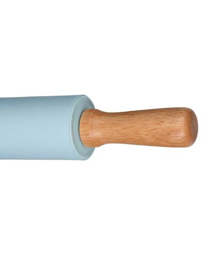 ცომის გასაბრტყელებელი Ardesto Rolling Pin Tasty baking , blue, 43,5 cm, silicone, wood. , 3 image - Primestore.ge