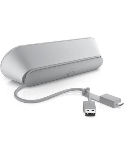 Speaker Dell SP3022 520-AAVQ, 3.6W, USB, USB-C, PC Soundbar, Silver, 5 image