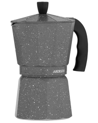 ყავის მადუღარა Ardesto Coffee Maker Gemini Molise, 6 cups, grey, aluminum , 2 image - Primestore.ge