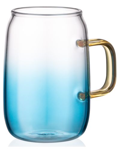 ჭიქების ნაკრები Ardesto Borosilicate glass mug set Blue Atlantic, 300 ml, 2 pcs , 2 image - Primestore.ge