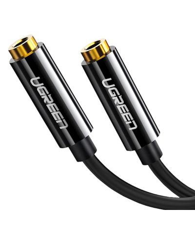 Audio cable UGREEN 3.5mm Male to 2 Female Audio¶Cable 25cm (Black), 3 image