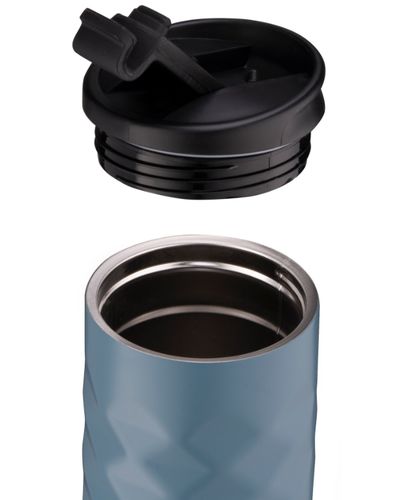 თერმოსი Ardesto Travel mug Bright City 400 ml, stainless steel, dark blue , 3 image - Primestore.ge