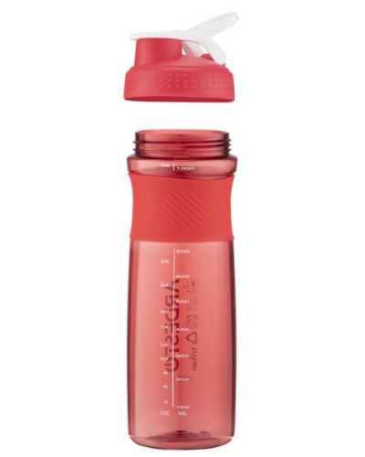 Water bottle Ardesto Bottle Smart bottle 1000 ml, red, tritan, 2 image