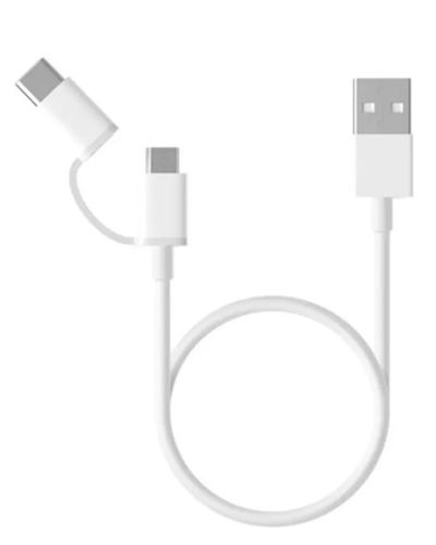 კაბელი Xiaomi Mi 2-in-1 USB Cable (Micro USB to Type C) 30 cm (SJX01ZM)  - Primestore.ge