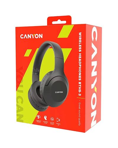 Headphone Canyon BTHS-3 Bluetooth headset with microphone Dark gray, 5 image