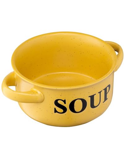 წვნიანის თასი Ardesto Bowl Alcor, 550 ml , yellow, ceramics , 4 image - Primestore.ge