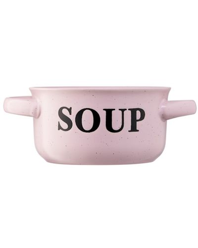წვნიანის თასი Ardesto Bowl Alcor, 550 ml, pink, ceramics , 2 image - Primestore.ge