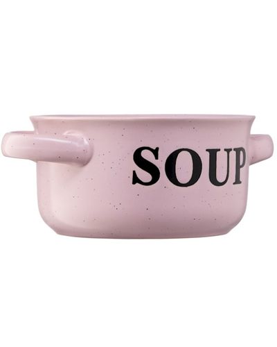 წვნიანის თასი Ardesto Bowl Alcor, 550 ml, pink, ceramics , 3 image - Primestore.ge