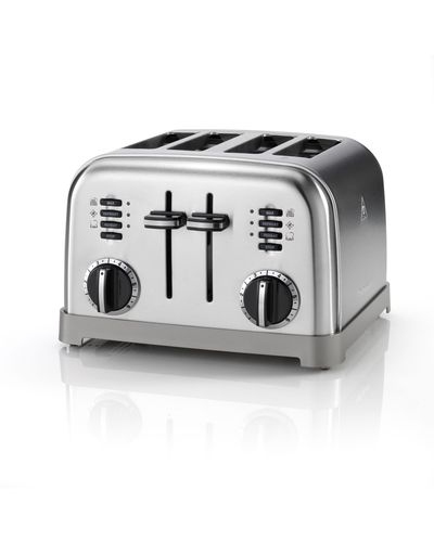 ტოსტერი Cuisinart CPT180E 4 Slice Toaster Silver  - Primestore.ge